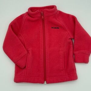 Columbia Pink Fleece Zip Up Jacket Infant Size 12-18 Months Outerwear Outdoors